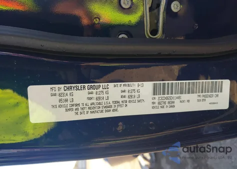 2014 Dodge Charger Se из США, поврежденный, VIN 2C3CDXBG5EH114491